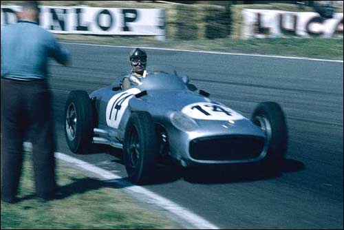 Mercedes-Benz W196. Карл Клинг, третье место на Гран При Великобритании'55